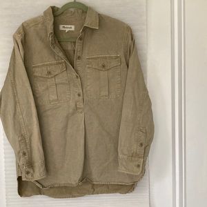 Madewell Popover fatigue shirt